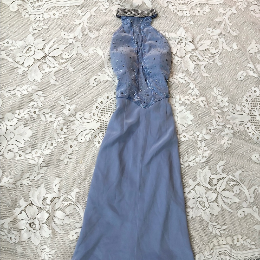 Vintage 90s Putros lilac beaded fairycore dress !
